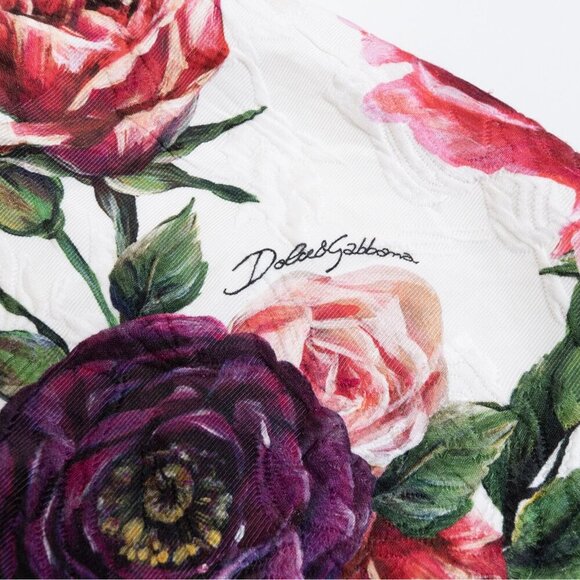 Dolce & Gabbana Skirt Floral Jacquard Sequin Waistband XS/S Girls 11/12 - Picture 4 of 16